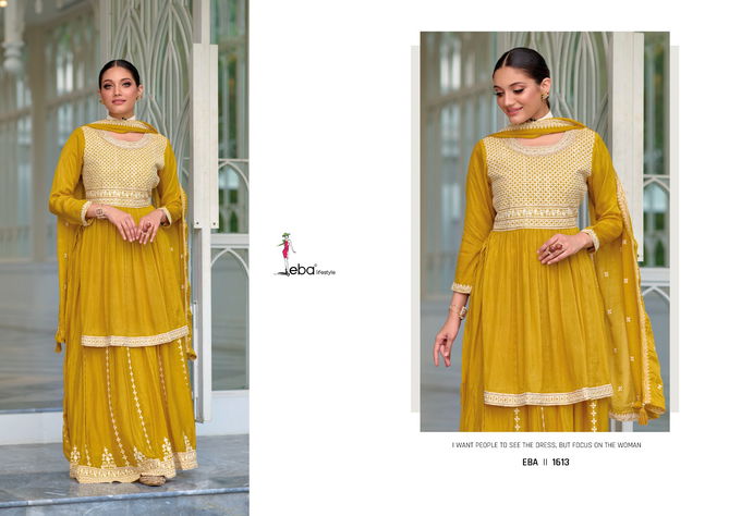 Eba Vedika Heavy Wedding Wear Readymade Suits Catalog